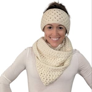 Crochet Chunky Scarf Crochet Handmade Handcrafted Bohemian Boho Casual Comfy